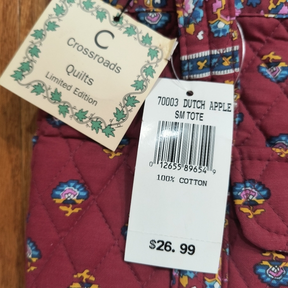 3/$10⭐ NWT Crossroads Quilts shoulder purse, "Dutch Apple" print #70003 - Picture 3 of 16
